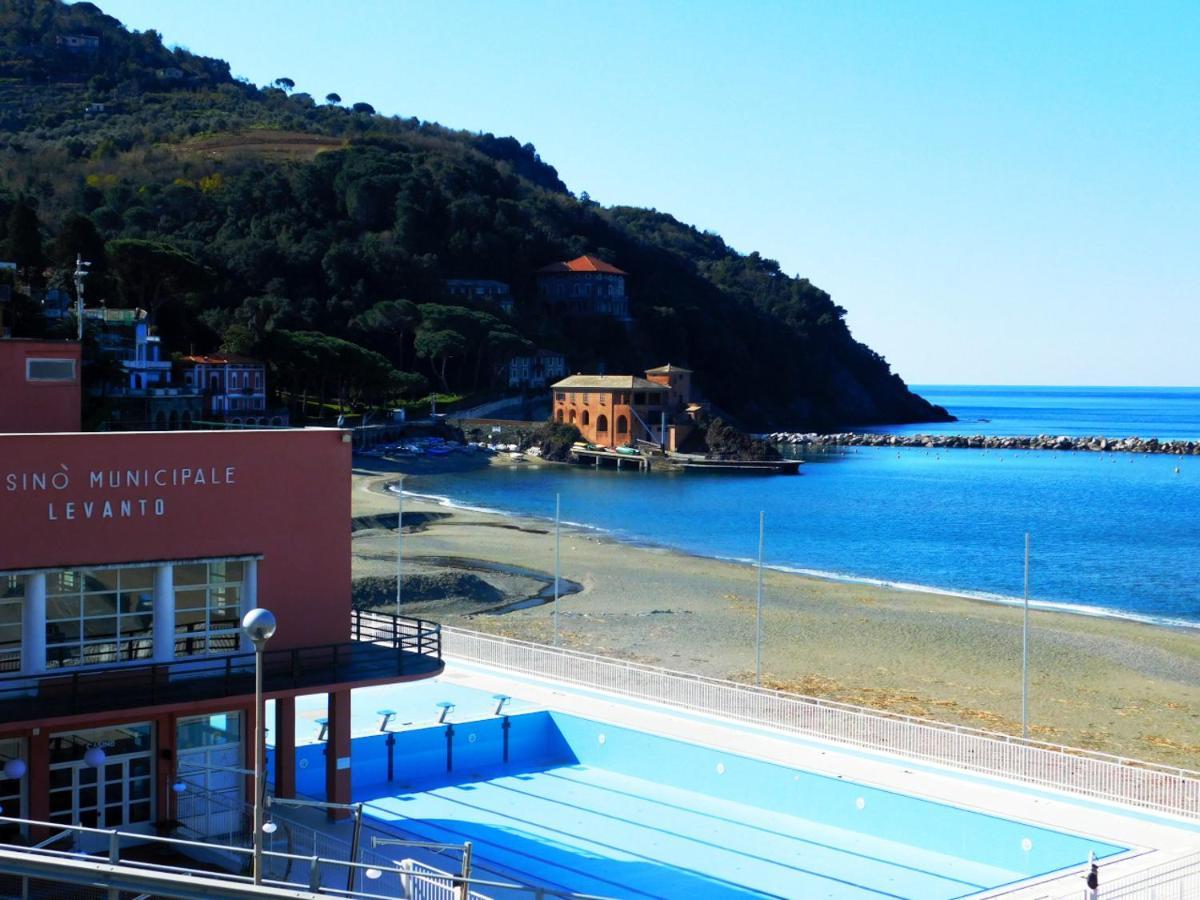 Trilocale Con Meravigliosa Vista Mare, Levanto Eksteriør bilde