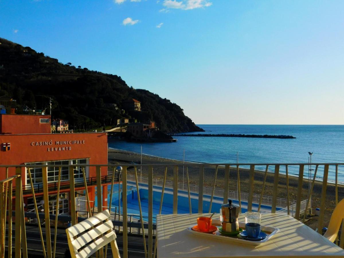 Trilocale Con Meravigliosa Vista Mare, Levanto Eksteriør bilde